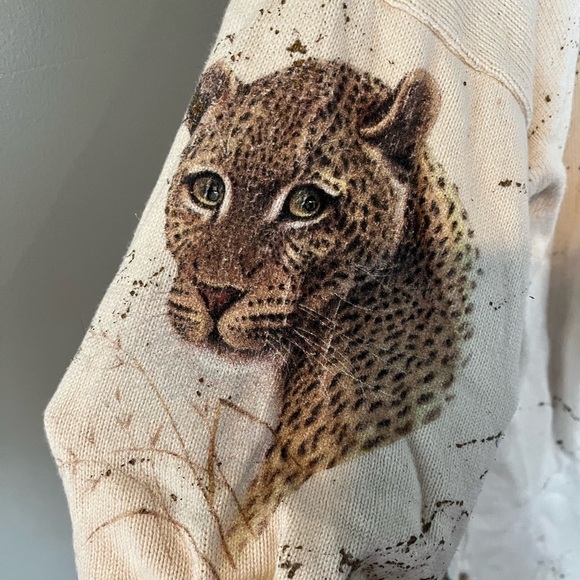 Pretty Things x Vintage Leopard Wildcat Full Zip Sweater - Picture 6 of 9